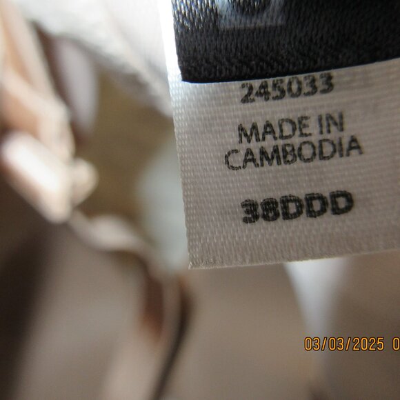 FELINA UNIQUE CROSS IN BACK BEIGE BRA SIZE 38DDD - Picture 7 of 10